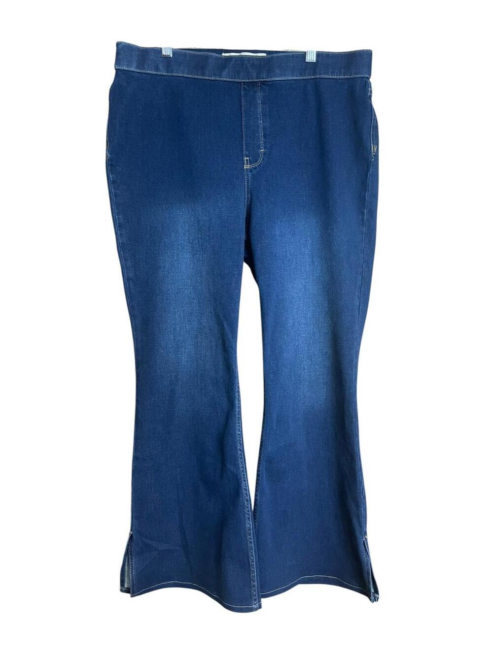 Soft Surroundings Denim Blue Stretch  Pullon Pants XL